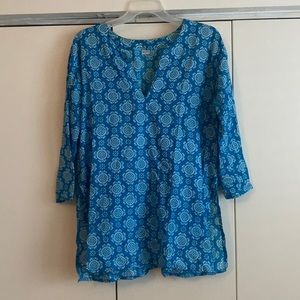 🆕 Boutique blue cotton tunic top